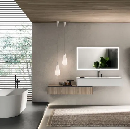 Wall-mounted Bathroom Cabinet Modo Project 07 by Arrital
