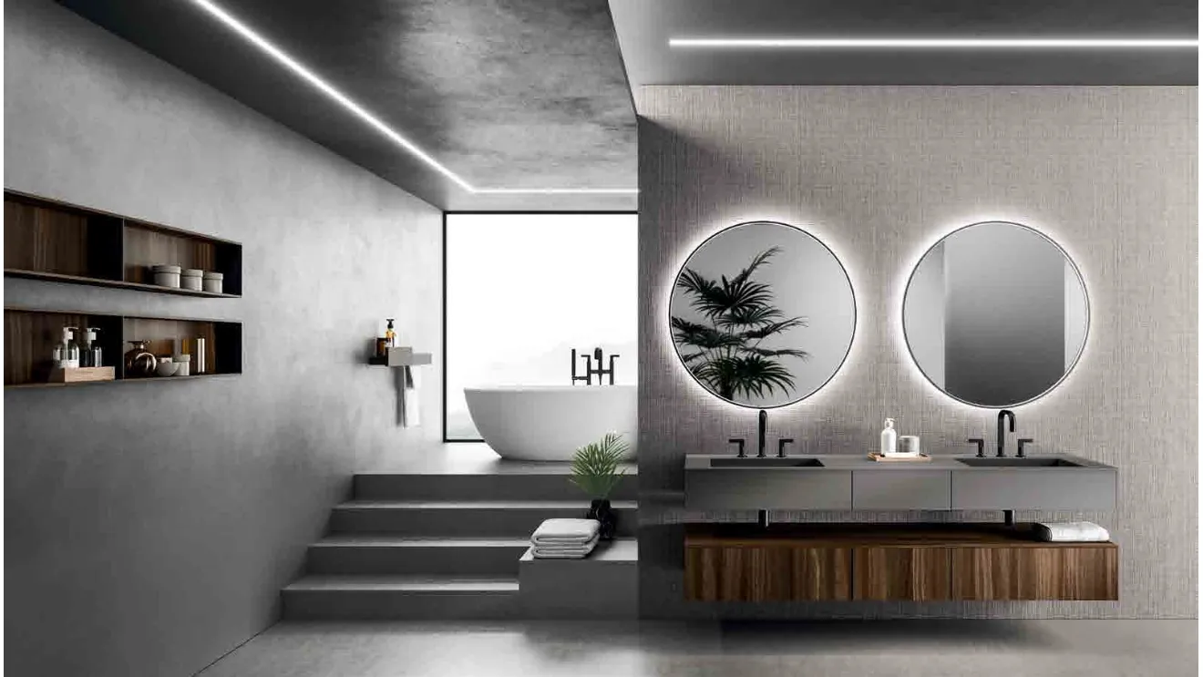 Wall-mounted Bathroom Cabinet Modo Project_Concept_06 by Altamarea