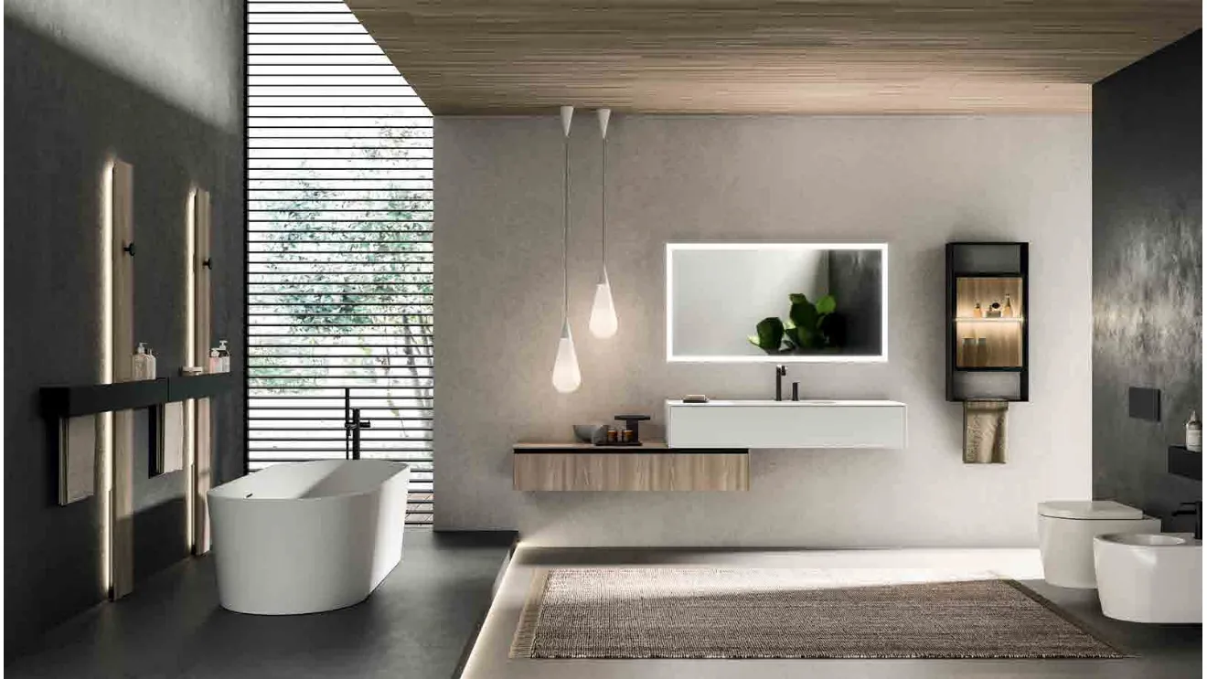 Wall-mounted Bathroom Cabinet Modo_Project_Concept_07 by Altamarea