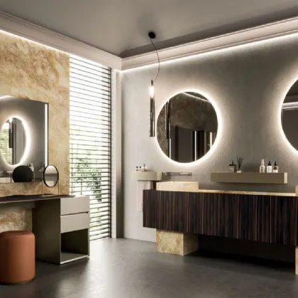 Floor-standing Bathroom Cabinet Must 04 in ebony and onyx by Arrital