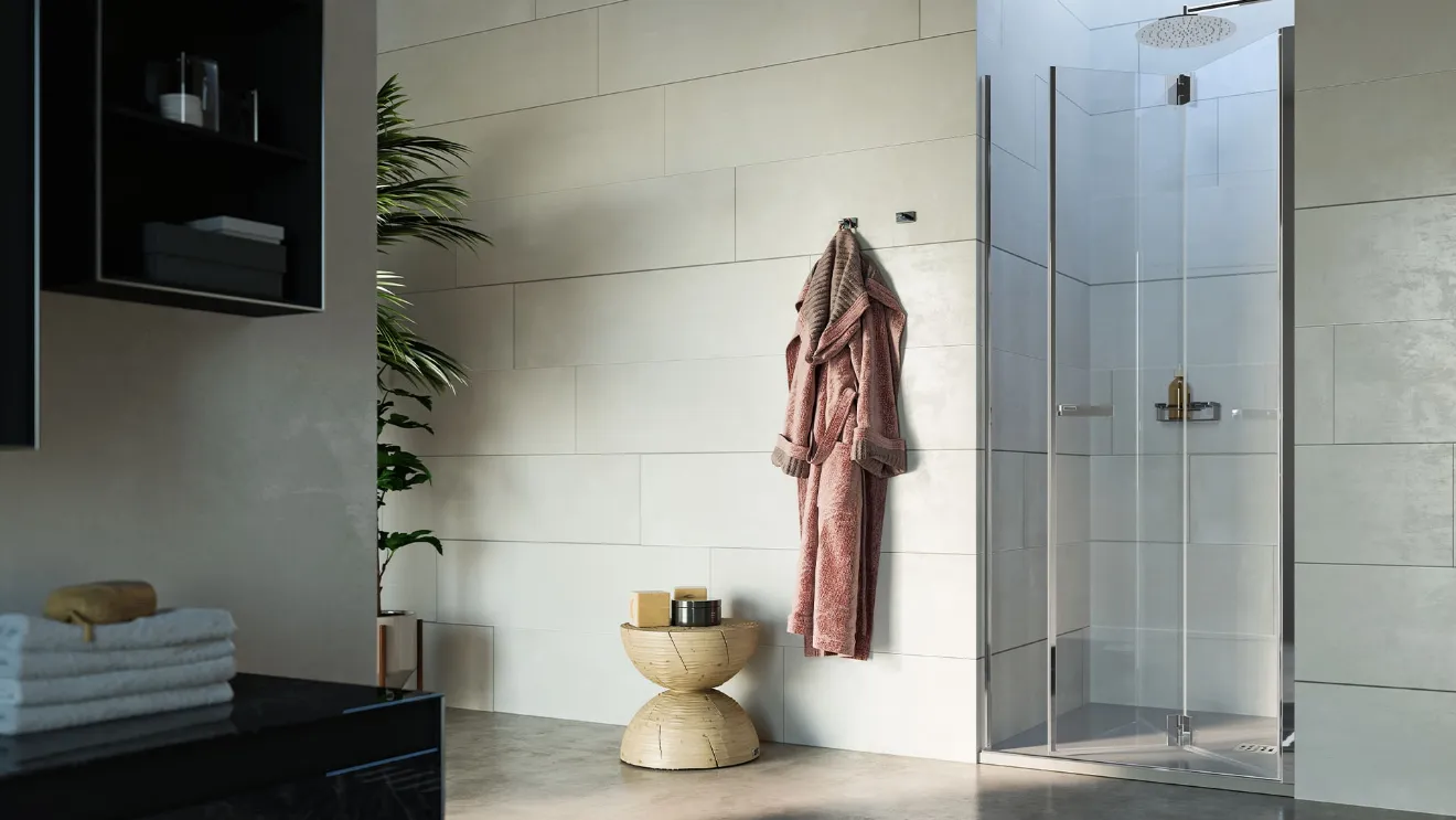 Shower Box Praia Design by Inda with folding door