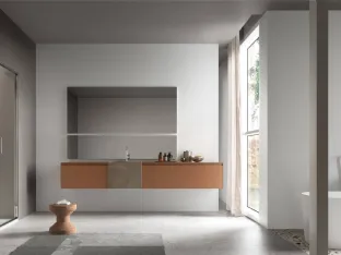 Suspended bathroom cabinet Shape 14 by Arcom