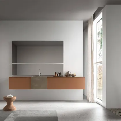 Suspended bathroom cabinet Shape 14 by Arcom