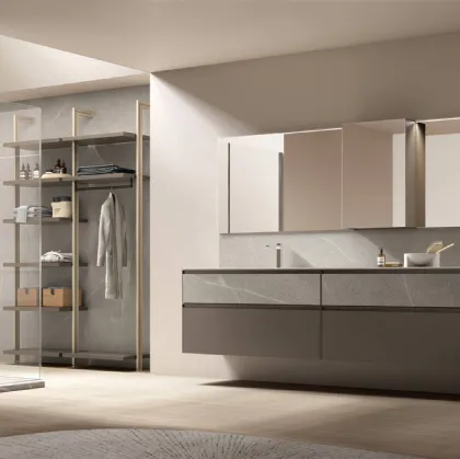 Suspended Bath Vanity Unit Shape 19 by Arcom