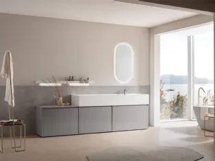 Bathroom cabinet in lacquered glass Shape 31 by Arcom
