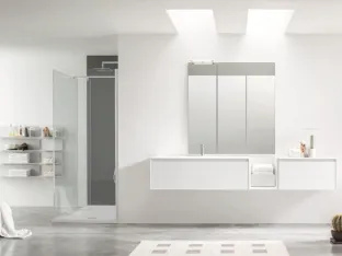 Suspended bathroom vanity Shape 36 by Arcom
