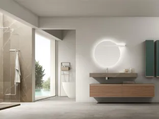 Suspended Bathroom Vanity Shape 37 by Arcom
