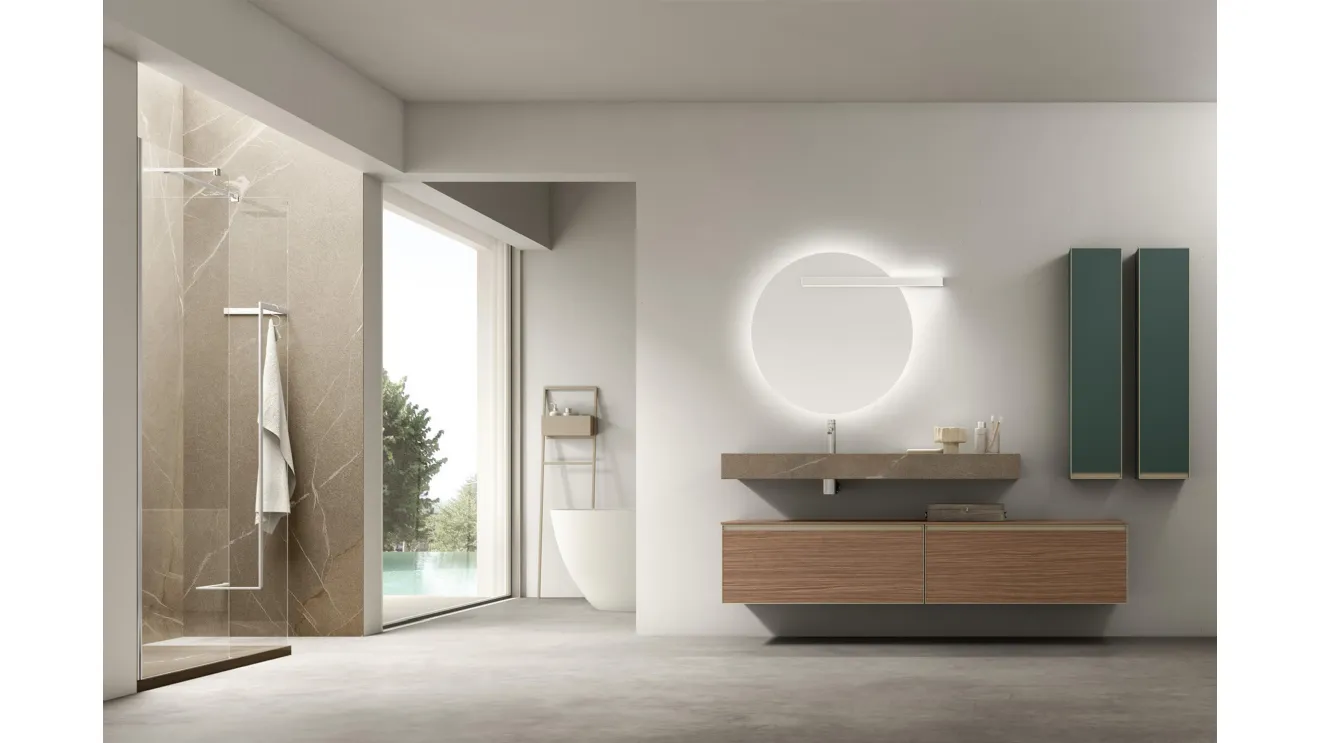 Suspended Bathroom Vanity Shape 37 by Arcom