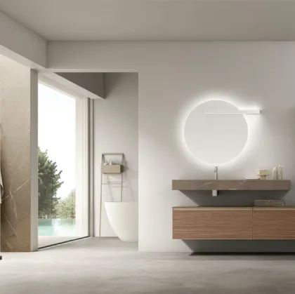 Suspended Bathroom Vanity Shape 37 by Arcom