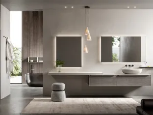 Suspended Bathroom Vanity Testadura 04 by Inda