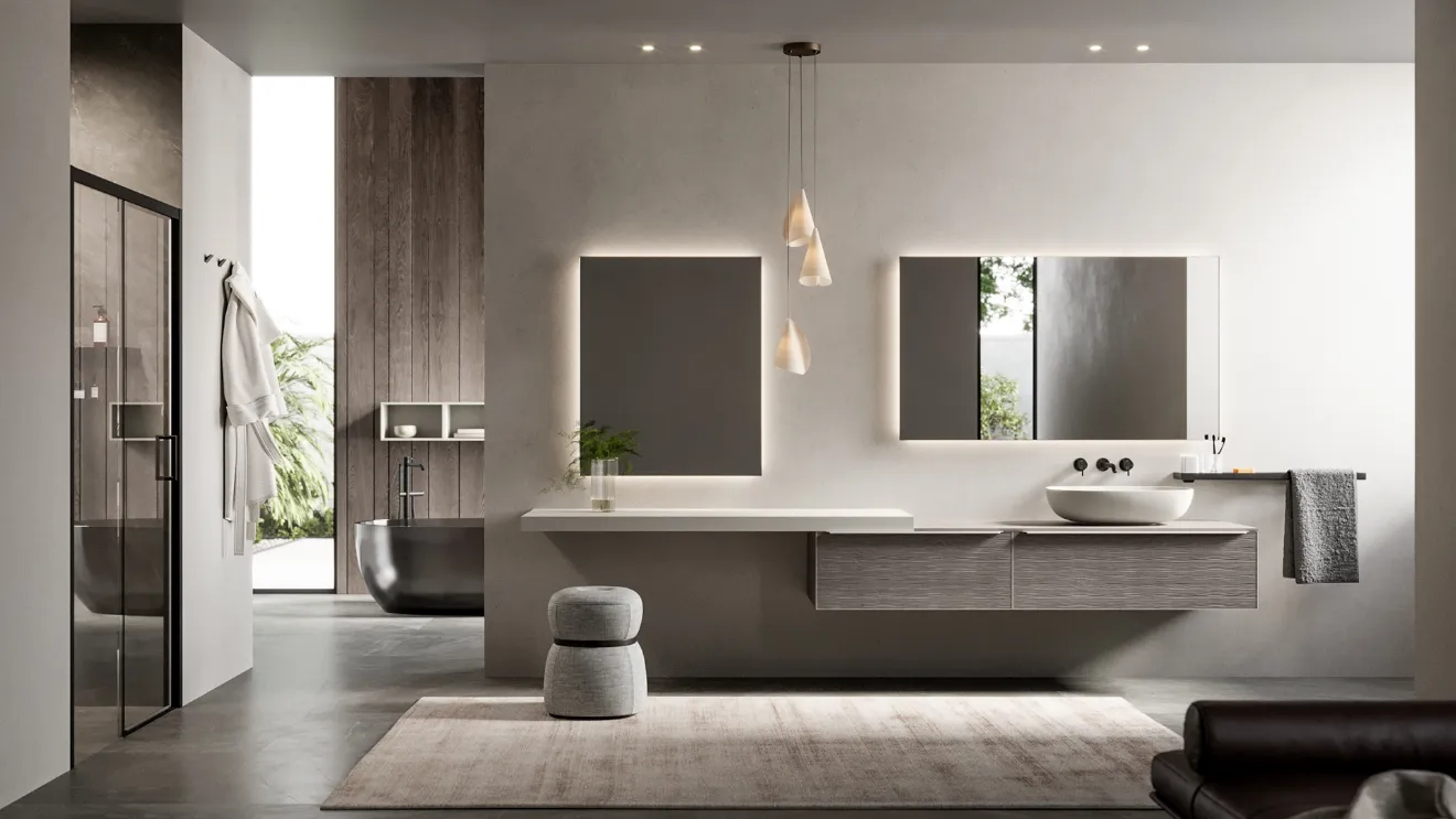 Suspended Bathroom Vanity Testadura 04 by Inda