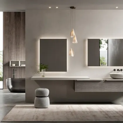 Suspended Bathroom Vanity Testadura 04 by Inda