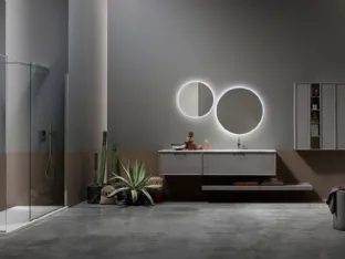 Suspended Bathroom Vanity in Gray Ash Vanity 01 by Arcom