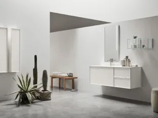 Suspended Bathroom Vanity 10 in White Ash by Arcom