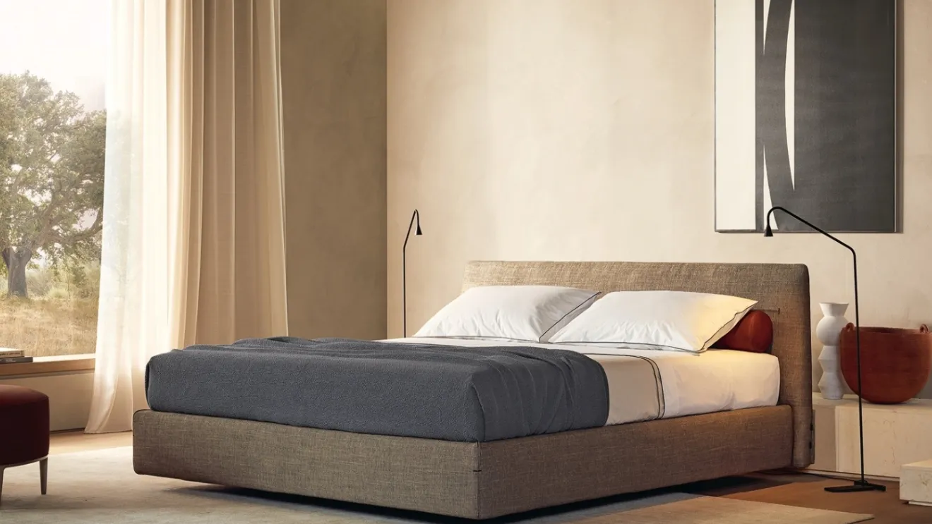 Bed with storage box Jacqueline by Poliform