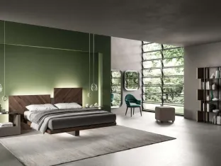 Nazarè storage bed by Ozzio.