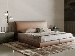 Leather bed Oris by Bonaldo
