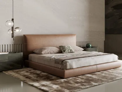 Leather bed Oris by Bonaldo