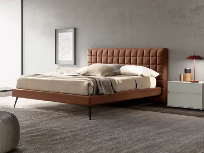 Rubik bed in synthetic leather by Adok