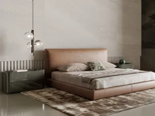 Arragan bedside table in glossy lacquered finish by Bonaldo