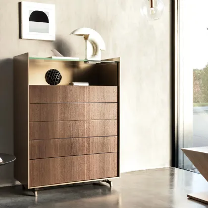 Cabaret Glass dresser by Sangiacomo