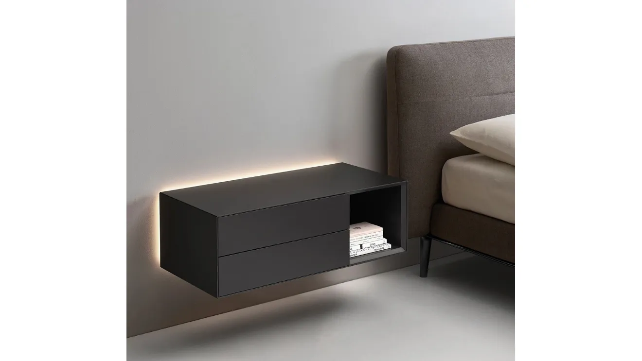 Suspended bedside table Domino Mono by Sangiacomo