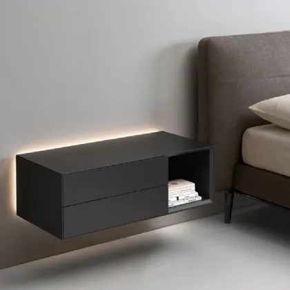 Suspended bedside table Domino Mono by Sangiacomo