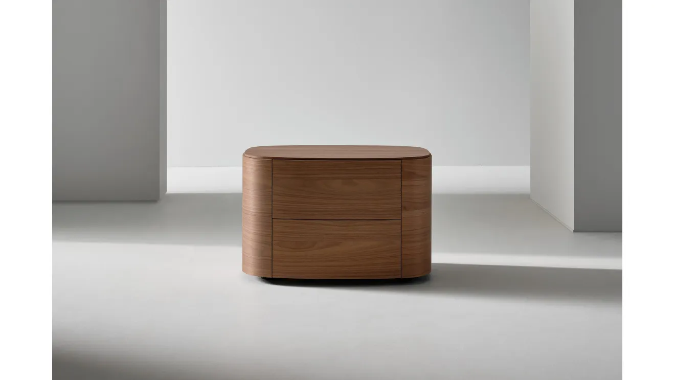 Isabey wooden bedside table by Bonaldo