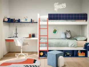 Bedroom with Camelot bunk beds by Nidi.