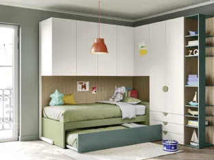 Loft bedroom with pull-out beds by Nidi.