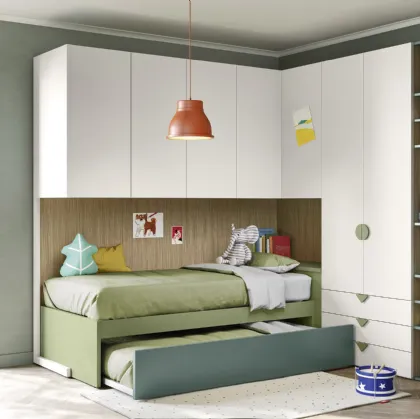 Loft bedroom with pull-out beds by Nidi.
