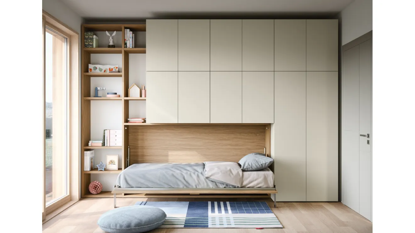 Twiddy Space-saving Children's Room with Murphy Bed by Nidi