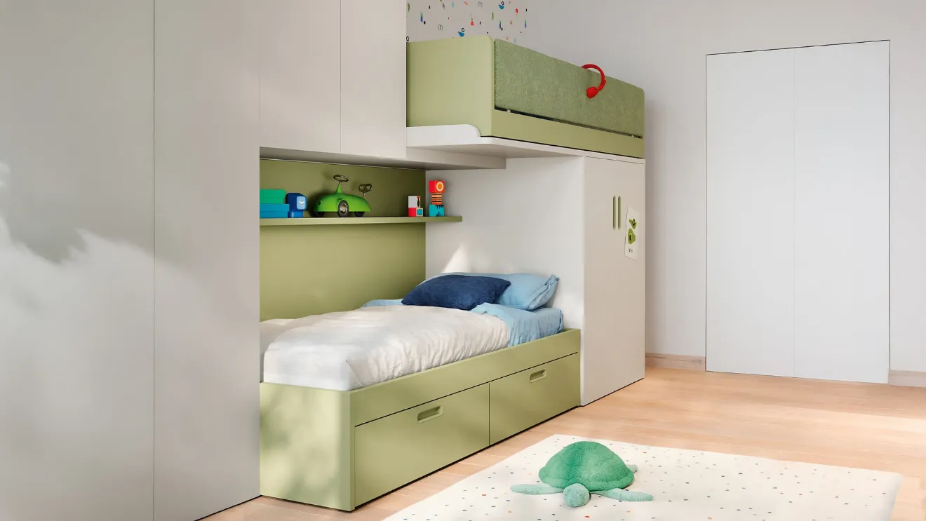 Sliding Skid Loft Bedroom by Nidi