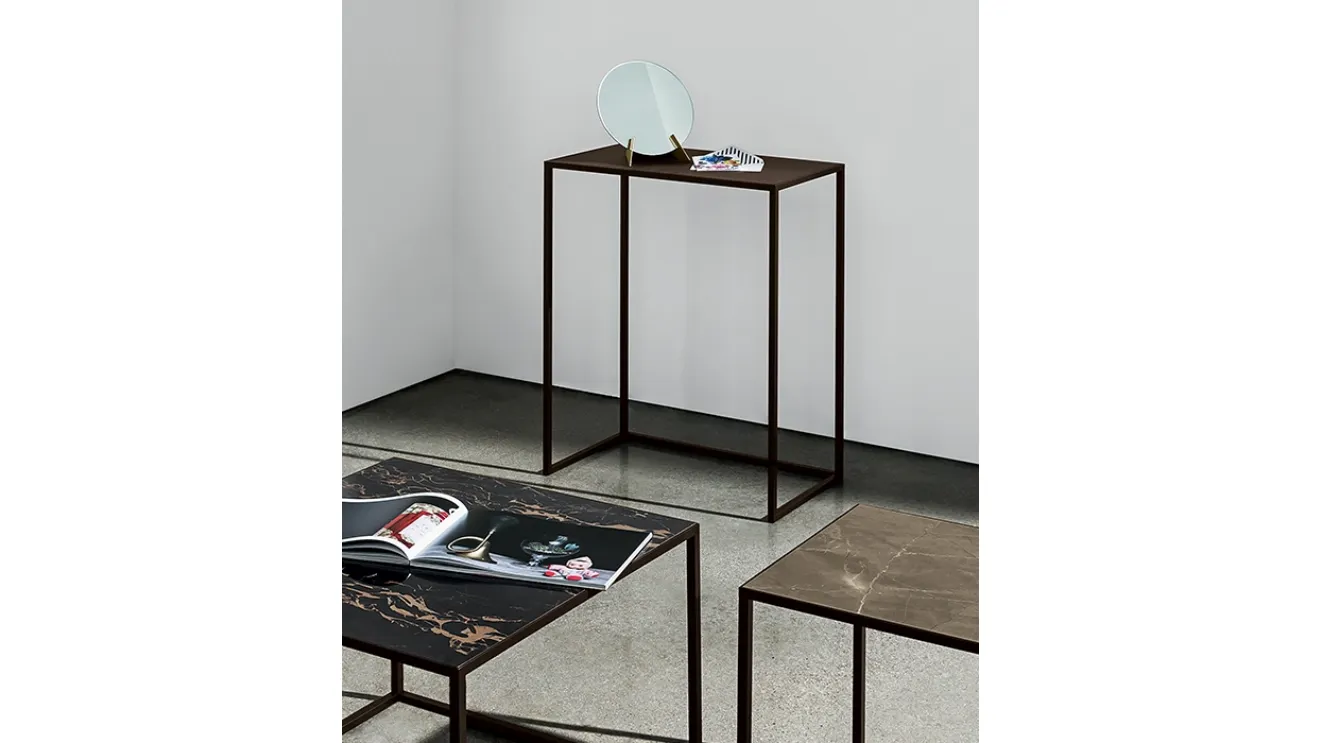 Mobile entrance table in glass or ceramic by Sovet