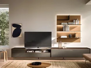 Cabaret Glass 04 Wall Unit by Sangiacomo.