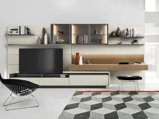 Cabaret Step wall unit by Sangiacomo.