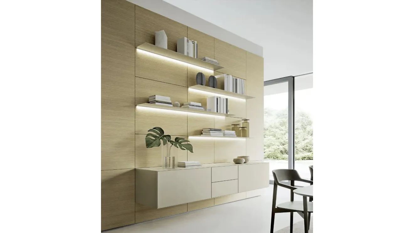 Domino Boiserie 01 wall unit by Sangiacomo