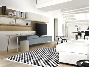 Lampo 004 Lacquered Wall Unit by Sangiacomo