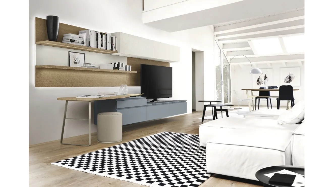 Lampo 004 Lacquered Wall Unit by Sangiacomo