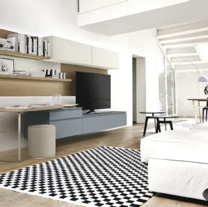 Lampo 004 Lacquered Wall Unit by Sangiacomo