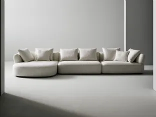 Aldebaran sofa with chaise by Bonaldo