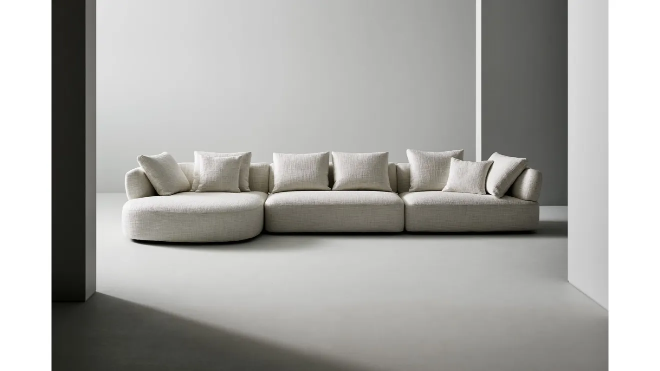 Aldebaran sofa with chaise by Bonaldo