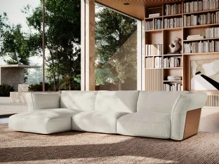 Sofa with peninsula Cocoon by Felis