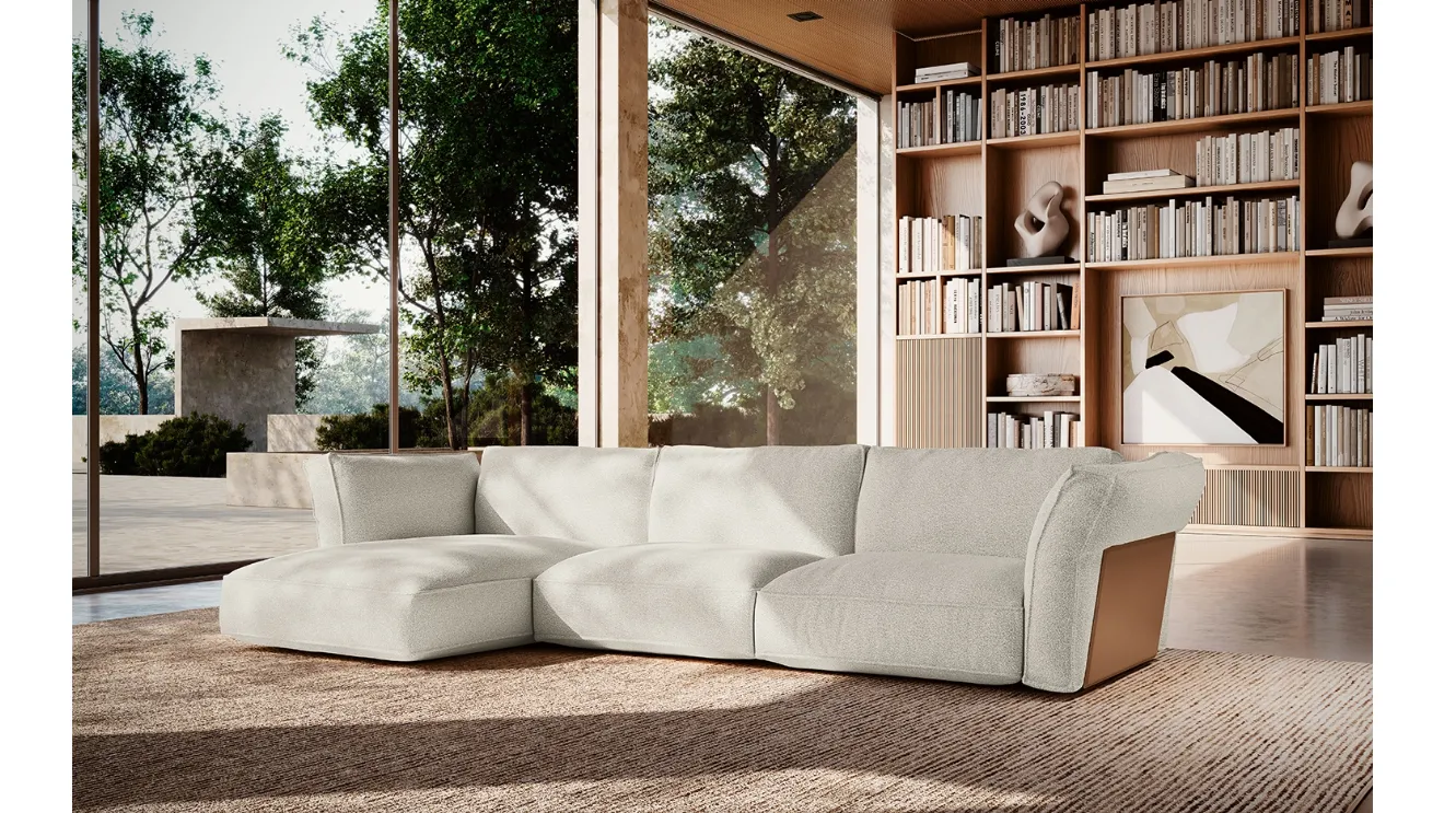 Sofa with peninsula Cocoon by Felis