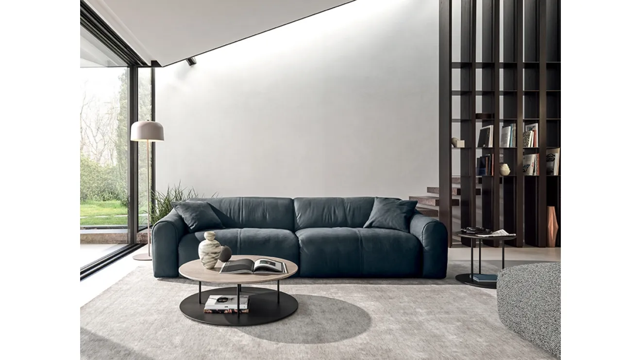 Daily leather sofa by Ditre Italia