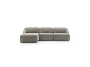 Fabric sofa with peninsula Mellville by Ditre Italia