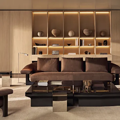 Owen linear sofa by Poliform