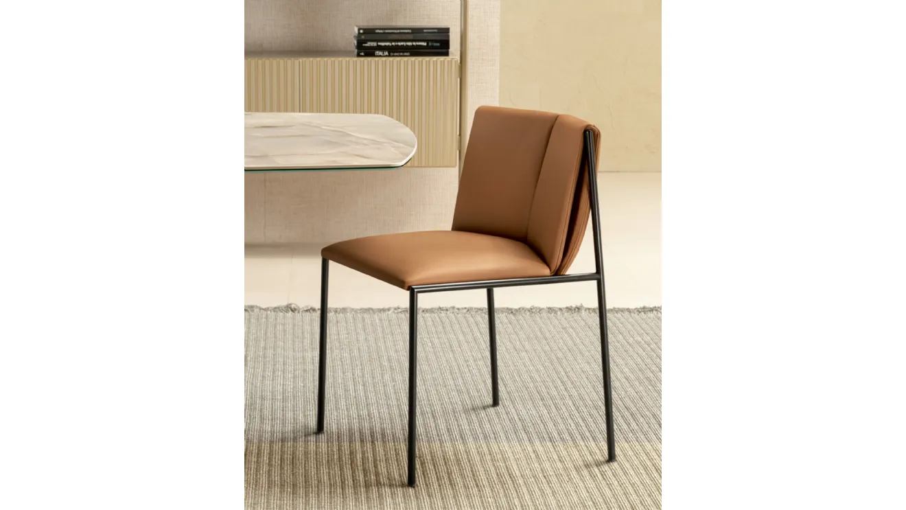 Archimede Leather Chair by Riflessi