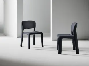 Chair upholstered in Artemis fabric by Bonaldo