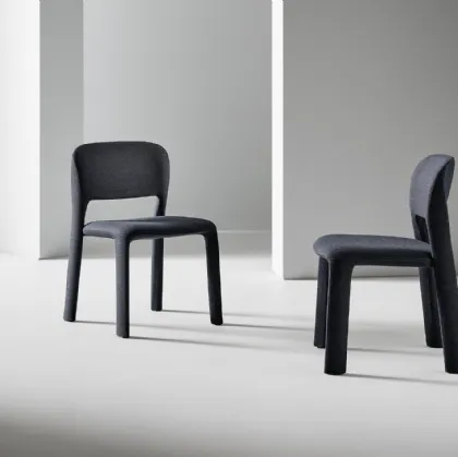 Chair upholstered in Artemis fabric by Bonaldo